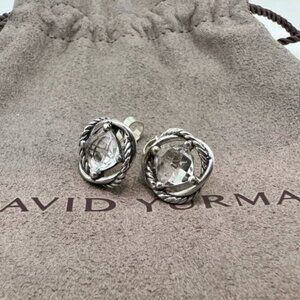 David Yurman Infinity Earrings White Topaz